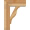 Ekena Millwork Funston Block Rough Sawn Bracket w/ Offset Brace, Western Red Cedar, 8"W x 22"D x 30"H BKT0806X22X30FST05RWR - alternate 3